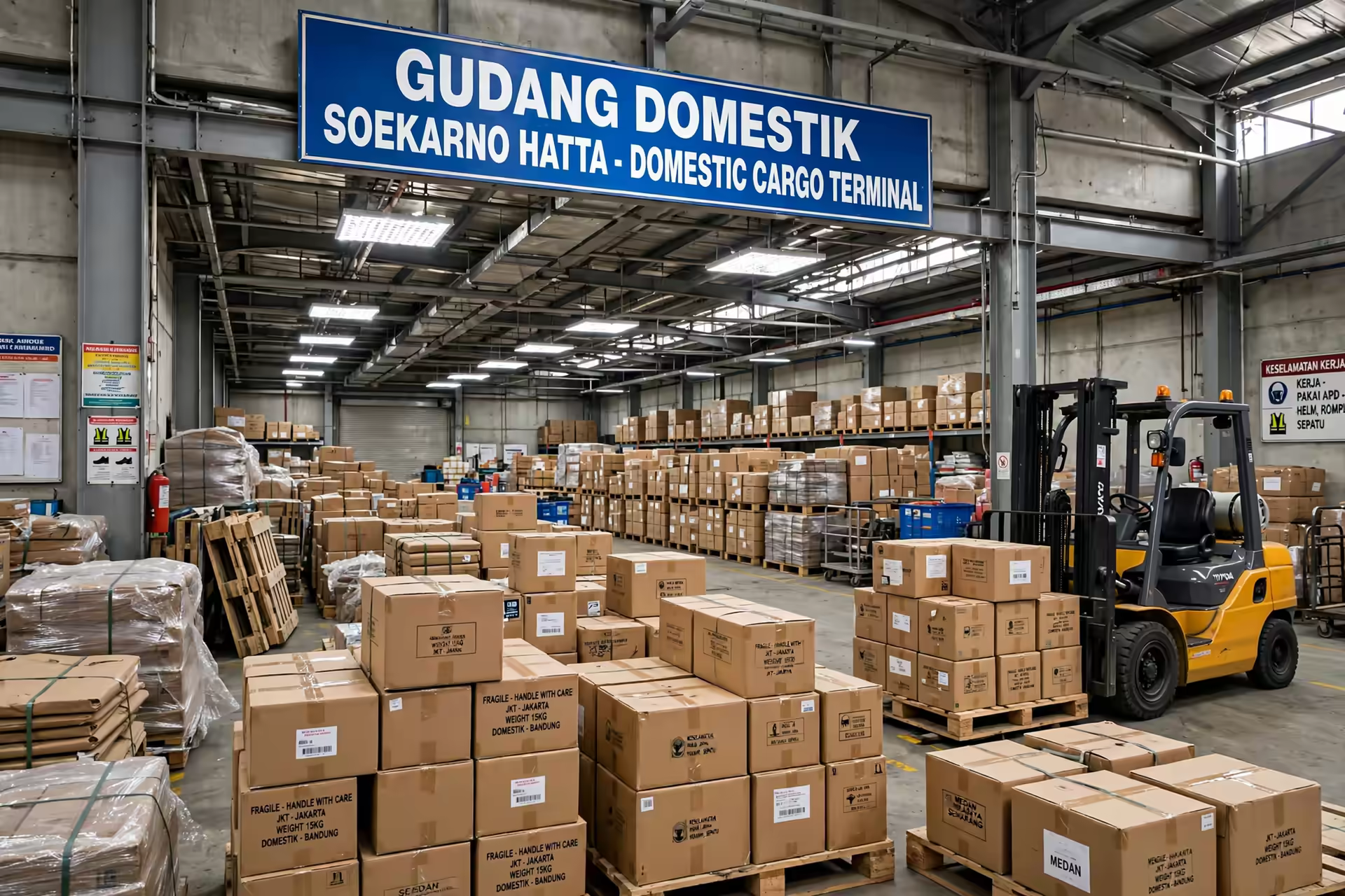 Gudang Domestik Soekarno Hatta - Domestic Cargo Terminal Gudang Domestik Soekarno Hatta - Domestic Cargo Terminal